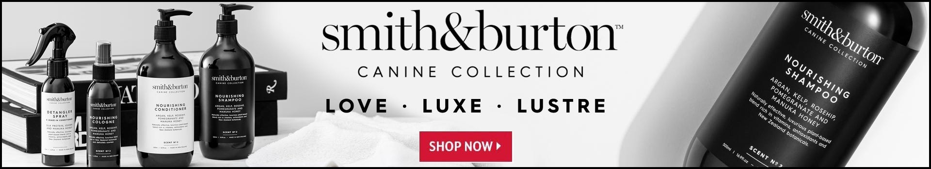 smith&burton luxury Shampoos for the professional dog groomer