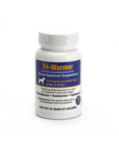 RJX Tri-Wormer Supplement for Sm Dogs Under 25 12ct
