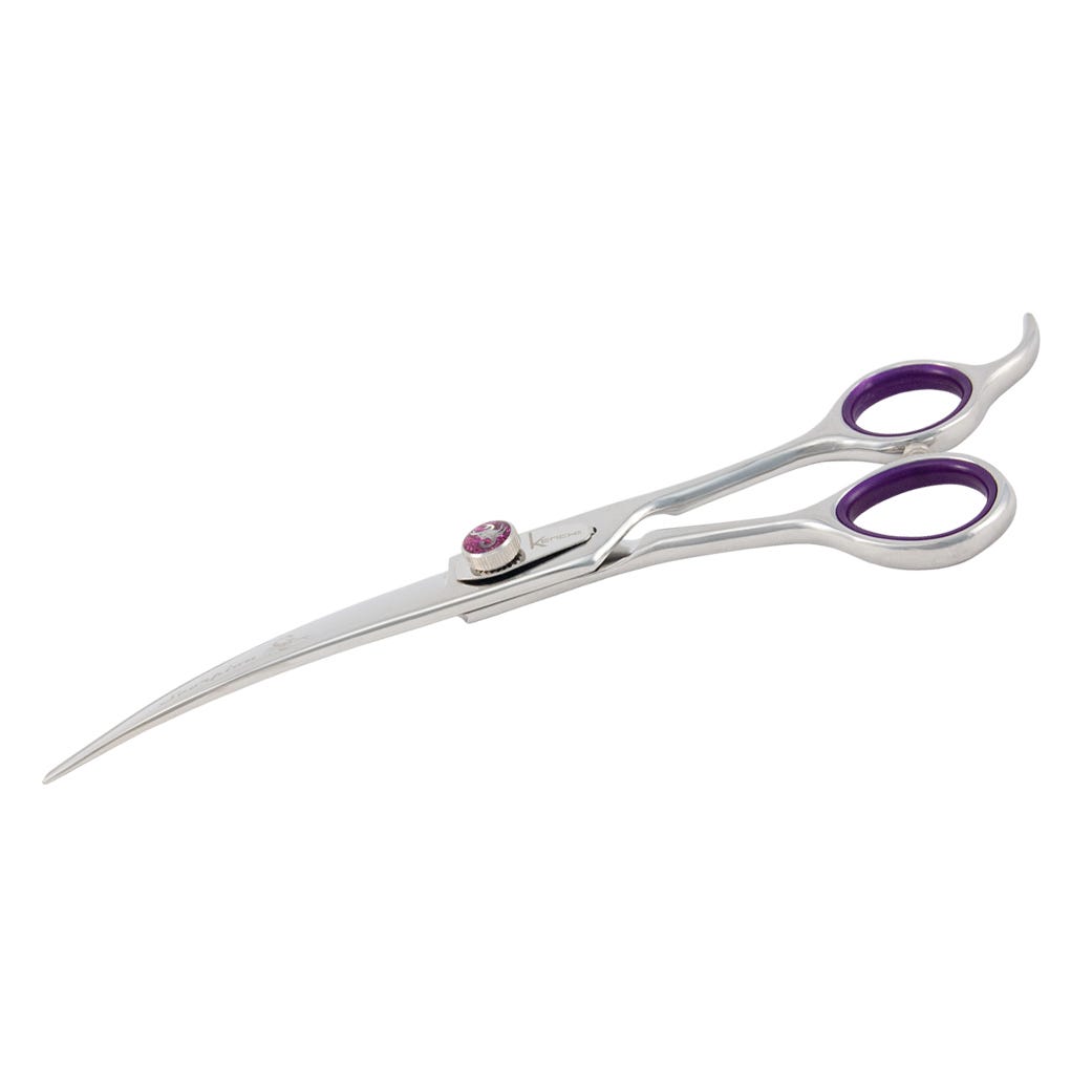 Curved grooming on sale shears for dogs