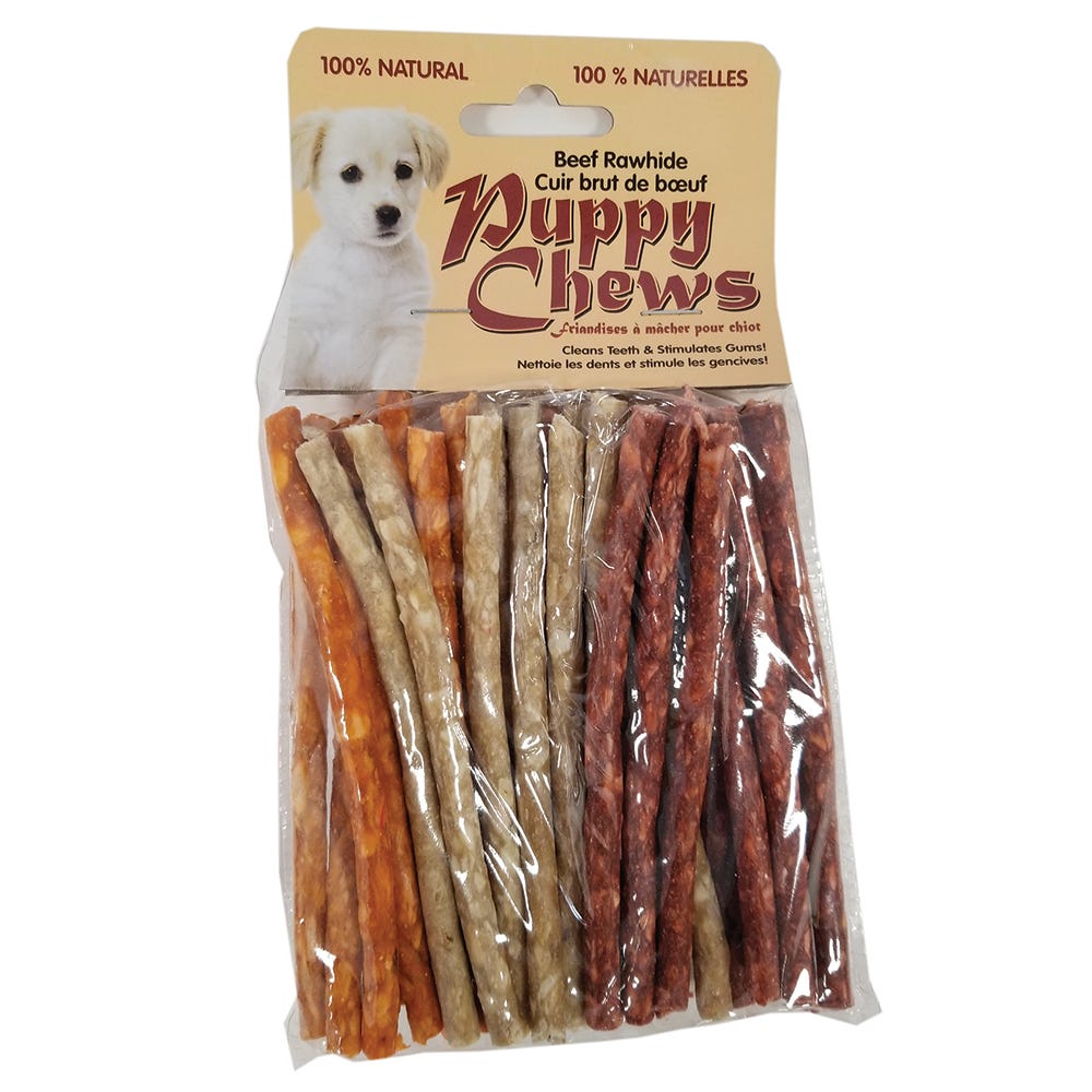 Puppy Chews Assorted Flavored Munchies Sticks