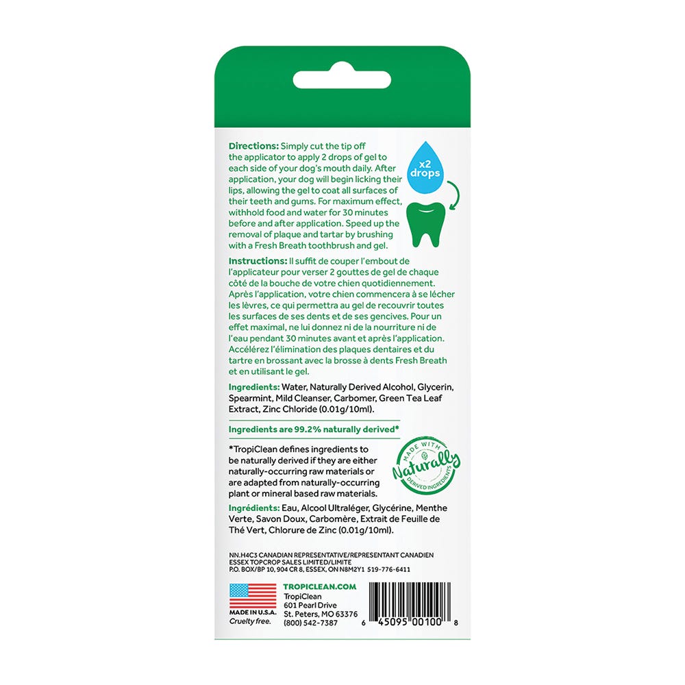 TropiClean Fresh Breath Clean Teeth Gel