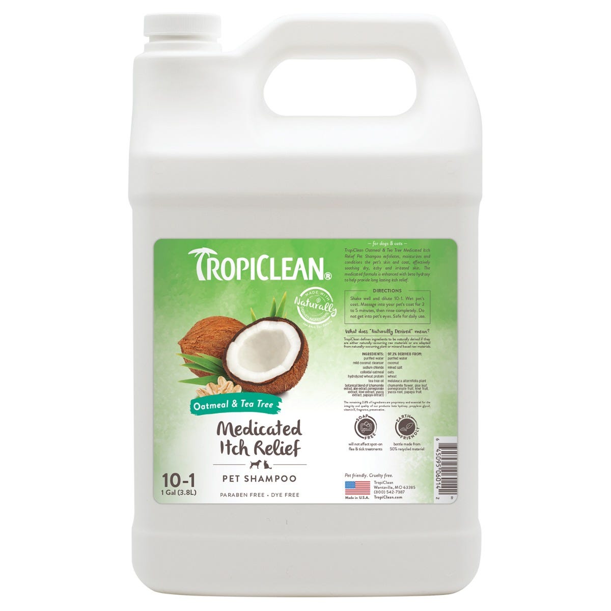 Tropiclean medicated dog shampoo top