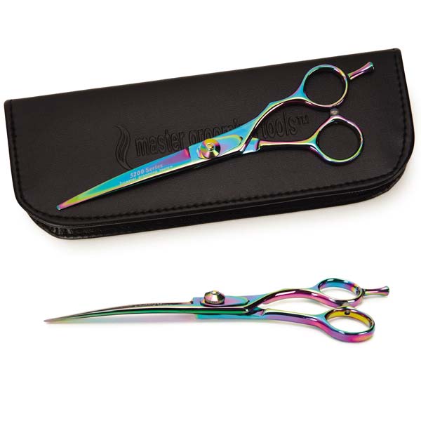 Master Grooming Tools 5200 Rainbow Series Curved Shears