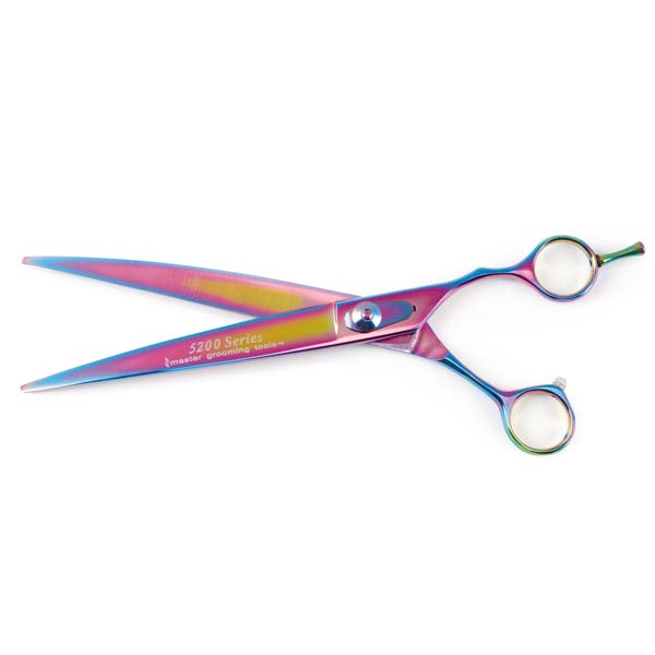Master Grooming Tools 5200 Rainbow Series Curved Shears