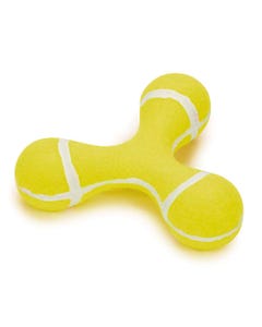 Zanies Yellow Triple Knob Tennis Ball Toys