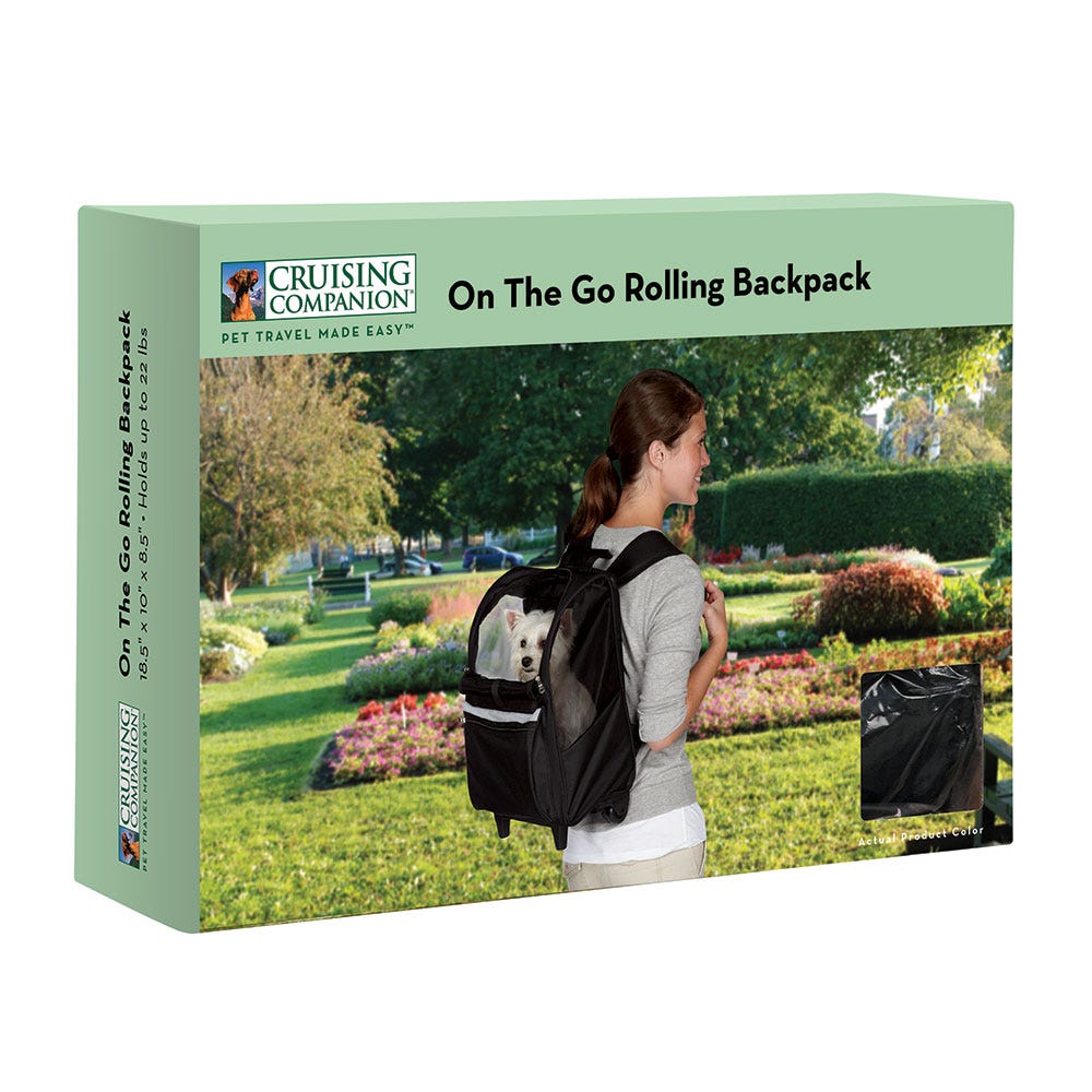 Cruising Companion Black On The Go Rolling Backpacks