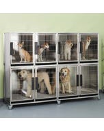ProSelect  Mod Kennel Cage 6 Unit Stainless Steel
