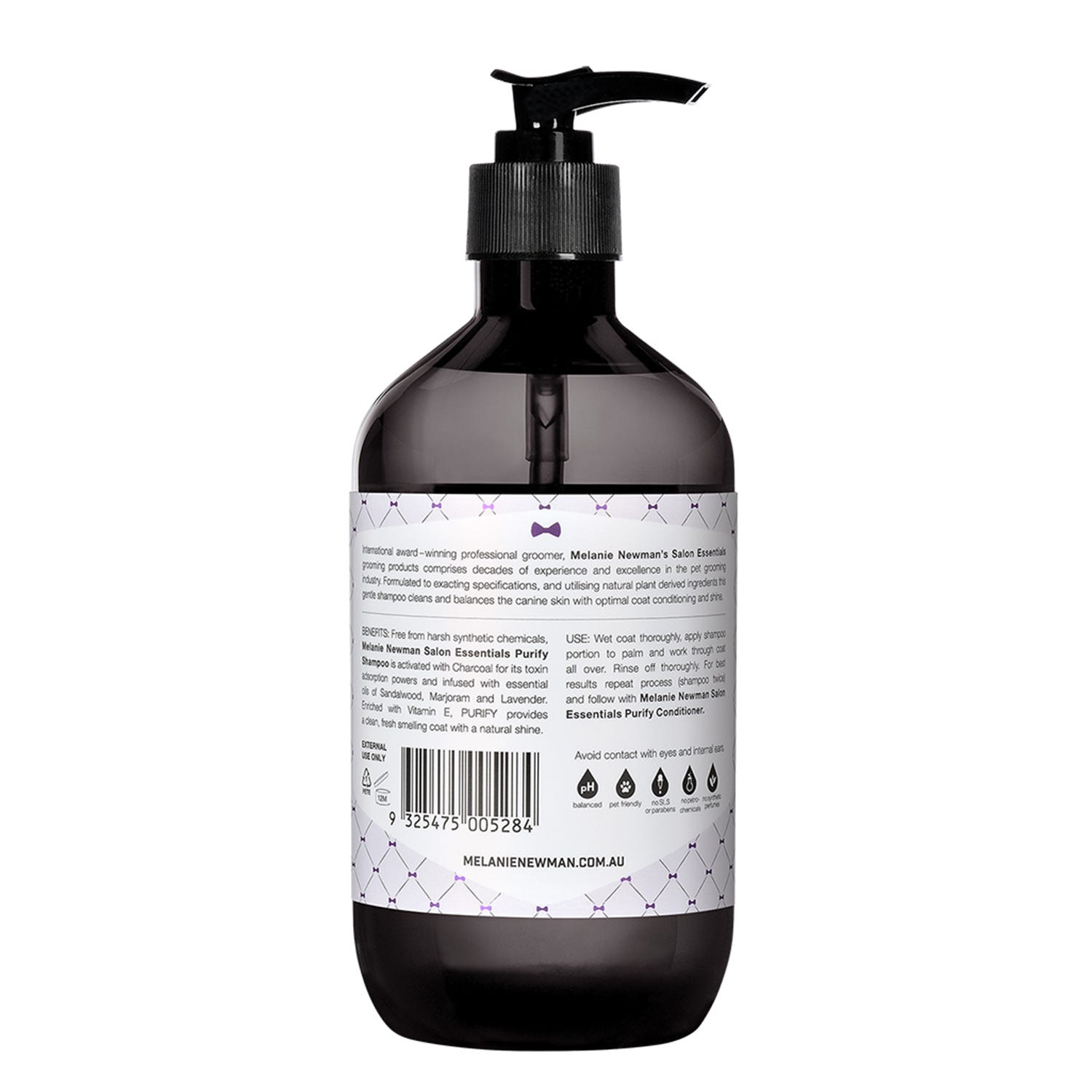 Melanie Newman Purify Shampoos