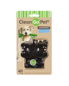 Clean Go Pet Bone Waste Bag Holder Black