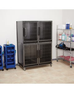 ProSelect Modular Kennel Cage Banks, Graphite