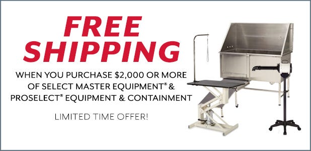 Free Shipping on $2,000 of Master Equipment and ProSelect Equipment. See Details.