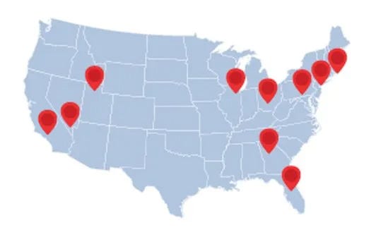 Map of Dog Grooming Shows